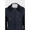 Fitted jacket with perforation