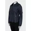 Fitted jacket with perforation