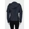 Fitted jacket with perforation