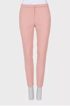 Pink tapered trousers