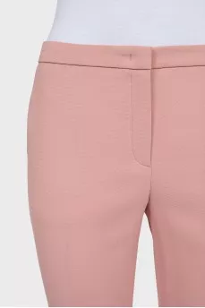 Pink tapered trousers