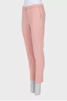 Pink tapered trousers