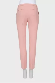 Pink tapered trousers