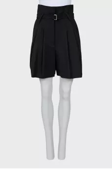 High waisted shorts-skirt