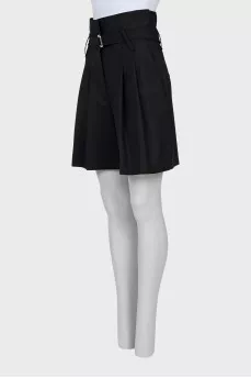 High waisted shorts-skirt
