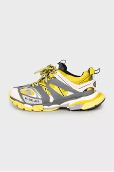 Track sneakers in yellow