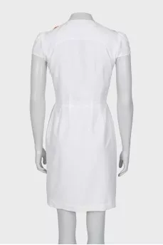 Fitted dress with multi-layered frills
