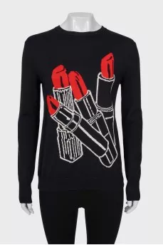 Wool and silk jumper