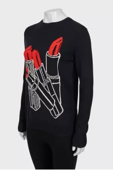 Wool and silk jumper