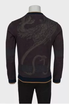 Men's sweatshirt in dark red