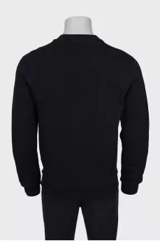 Men's sweatshirt with embroidered monogram