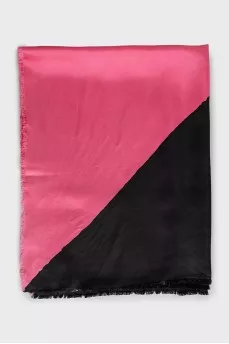Vintage two tone silk scarf