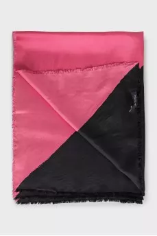 Vintage two tone silk scarf