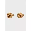 Men's cufflinks with relief shape