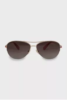 Gradient sunglasses with logo on temples