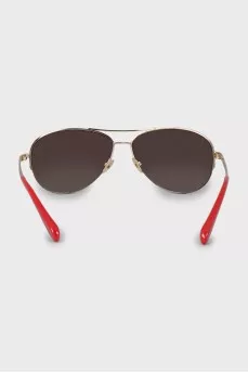 Gradient sunglasses with logo on temples