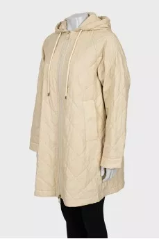 Yellow jacket with hood