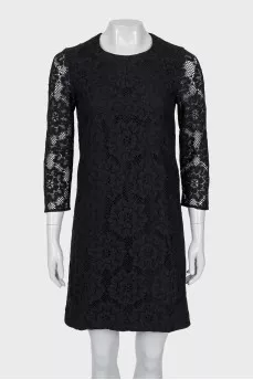 Black lace dress
