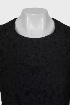 Black lace dress