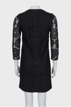 Black lace dress
