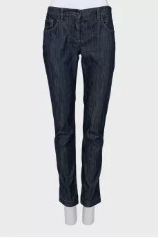 Straight cut low rise jeans
