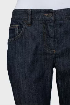 Straight cut low rise jeans