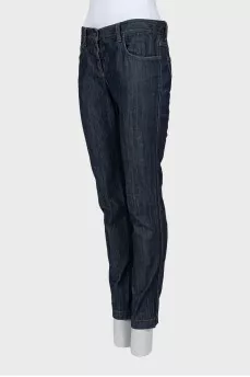 Straight cut low rise jeans
