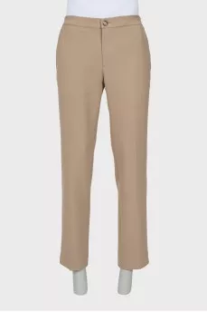 Men's beige trousers with tag