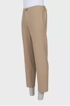 Men's beige trousers with tag