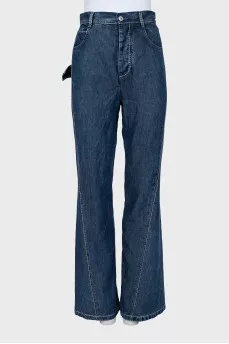 High waist flared jeans