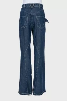High waist flared jeans