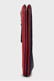 Double Zip clutch