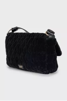 Quilted velvet bag