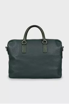 Green leather bag