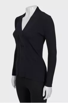 Fitted pullover in black