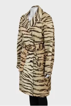 Vintage animal print coat