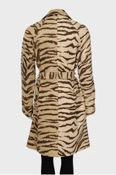 Vintage animal print coat