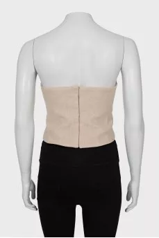 Cashmere corset top