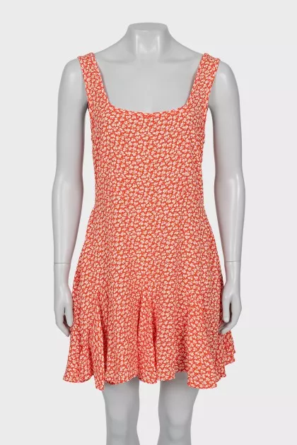 Fitted dress in floral print