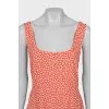 Fitted dress in floral print