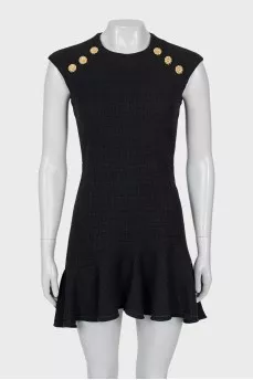 Dress with accent buttons