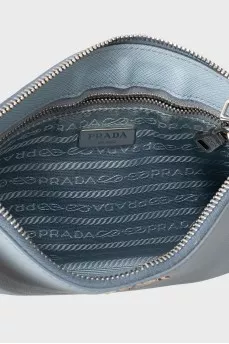 Сумка з блакитної шкіри Saffiano