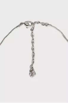 Set of pendant and earrings with crystals