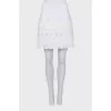 White lace skirt with tag