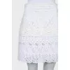 White lace skirt with tag