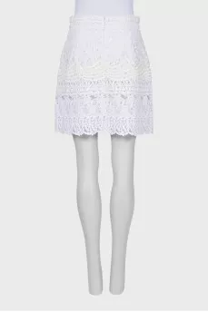 White lace skirt with tag