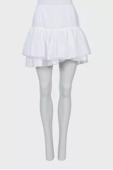 Skirt with rhinestones on the hem with a tag