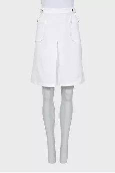 White skirt with gold fittings