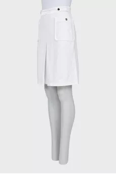 White skirt with gold fittings