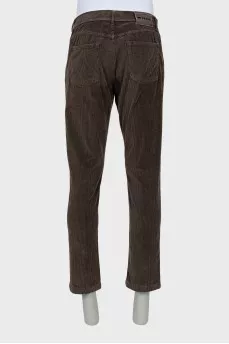 Men's slim fit corduroy trousers